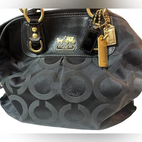 Coach Madison Op Art Sabrina Satchel Bag w/3 hang tags - Picture 1 of 11
